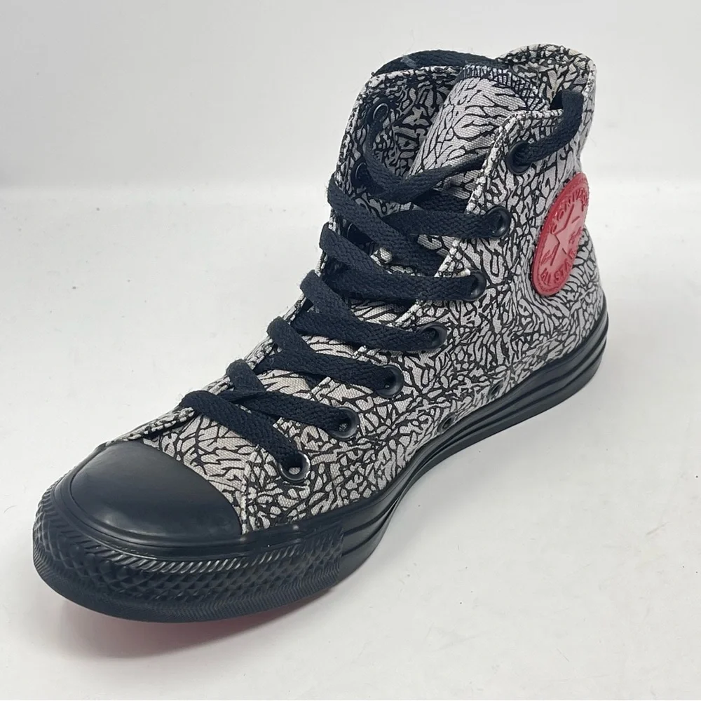 Converse X Shoe Palace All Star High Shoes Womens 8 Black Gray Red Elephant